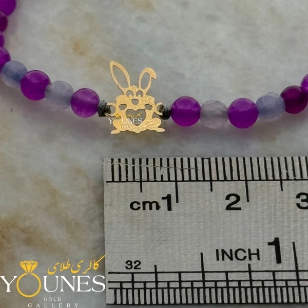 دستبند خرگوش طلا لیزری